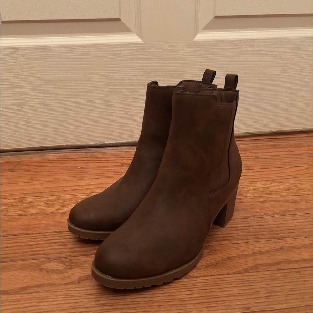 American Exchange Brown Ankle Booties